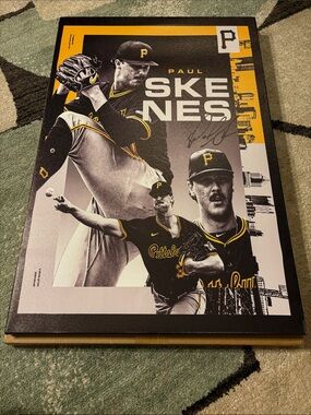 Nike Paul Skenes Framed Wall Art - Black, Gold, White